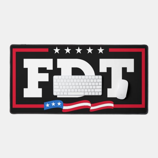FDT Funny Anti Trump No-Trump Schreibtischunterlage (Tastatur & Maus)