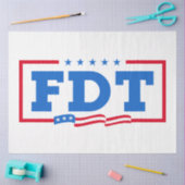 FDT Funny Anti Trump No-Trump Seidenpapier (Basteln)