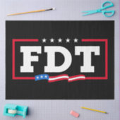 FDT Funny Anti Trump No-Trump Seidenpapier (Basteln)