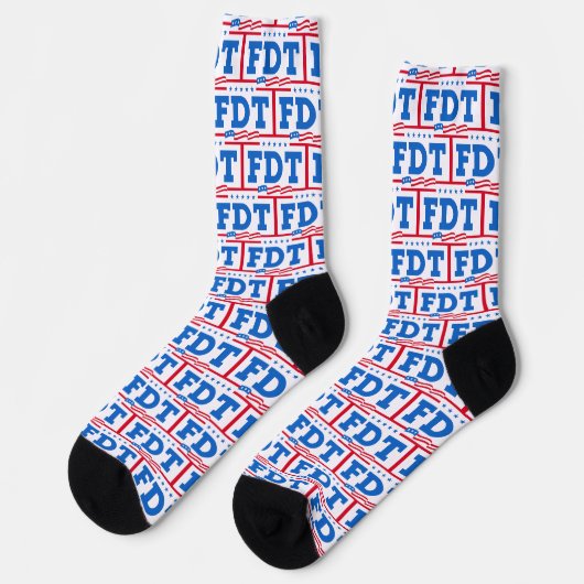 FDT Funny Anti Trump No-Trump Socken (Linkes Detail)