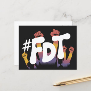 FDT-Hände in der Luft Postkarte