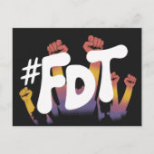 FDT-Hände in der Luft Postkarte (Vorderseite)