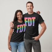 FDT Regenbogen Glitter-Geschenk T-Shirt (Unisex)