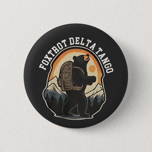 FDT Resist Bear Foxtrot Delta Tango Button (Vorderseite)