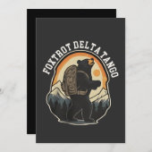 FDT Resist Bear Foxtrot Delta Tango Einladung (Vorne/Hinten)