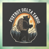 FDT Resist Bear Foxtrot Delta Tango Fensteraufkleber (Blatt 3)