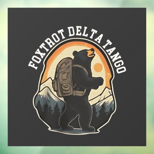 FDT Resist Bear Foxtrot Delta Tango Fensteraufkleber (Blatt 3)