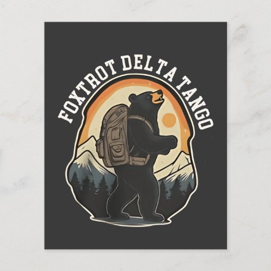 FDT Resist Bear Foxtrot Delta Tango Flyer (Vorne)