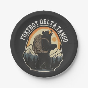 FDT Resist Bear Foxtrot Delta Tango Pappteller