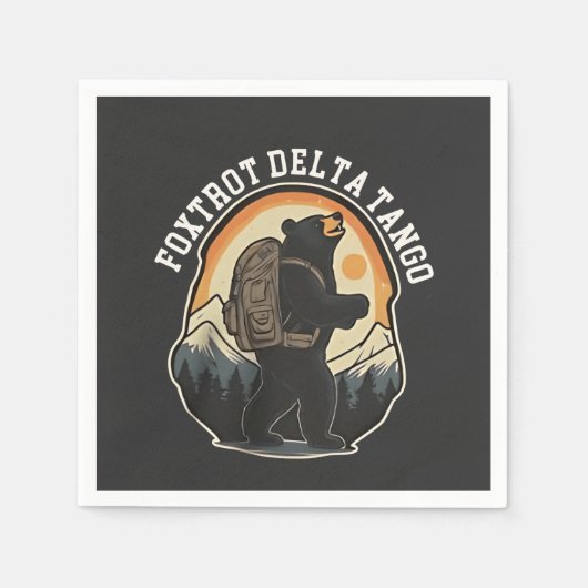 FDT Resist Bear Foxtrot Delta Tango Serviette (Vorderseite)