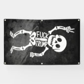 FDT Trump Funny Anti Trump Skelett Banner (Horizontal)