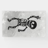 FDT Trump Funny Anti Trump Skelett Banner (Horizontal)