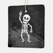 FDT Trump Funny Anti Trump Skelett Keramikornament (Links)