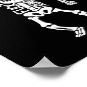 FDT Trump Funny Anti Trump Skelett Poster (Ecke)