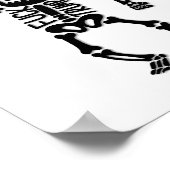 FDT Trump Funny Anti Trump Skelett Poster (Ecke)