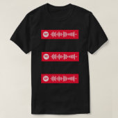FDT von YG Spotify Code x3 Sticker T-Shirt (Design vorne)