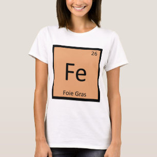Fe - Chemie des Stopfleber Periodensystemsymbol T-Shirt