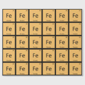 Fe - Ferrets Chemie Regelmäßiges Tischelement Geschenkpapier (Flach)