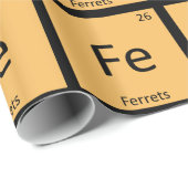 Fe - Ferrets Chemie Regelmäßiges Tischelement Geschenkpapier (Rolleneckpunkt)