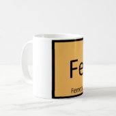 Fe - Ferrets Chemie Regelmäßiges Tischelement Kaffeetasse (Vorderseite Links)