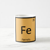 Fe - Ferrets Chemie Regelmäßiges Tischelement Kaffeetasse (Mittel)