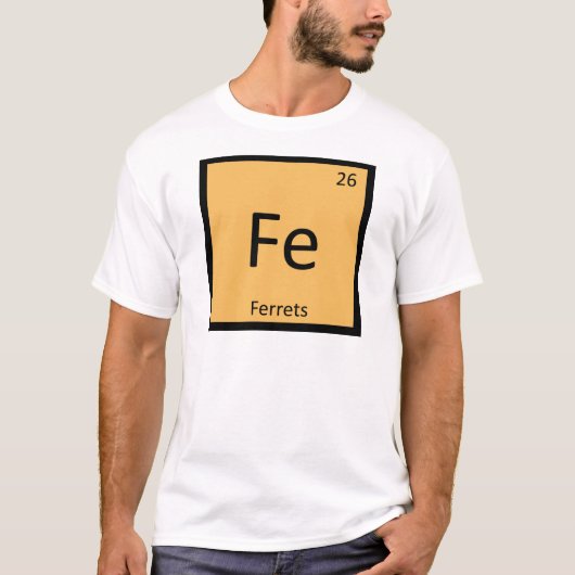 Fe - Ferrets Chemie Regelmäßiges Tischelement T-Shirt (Vorderseite)