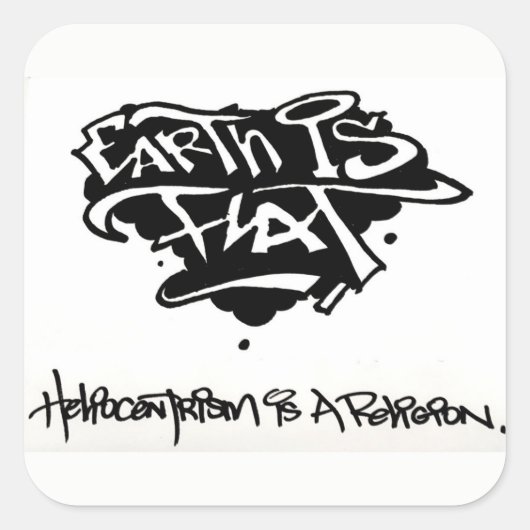 FE-Heliokult Quadratischer Aufkleber (Vorderseite)