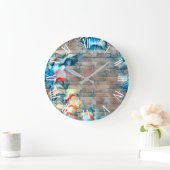 Feaaather Wall Art Collection Große Wanduhr (Zuhause)