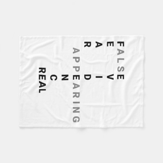 Fear False Evidence Appearing Real Motivational  Fleecedecke (Vorderseite (Horizontal))