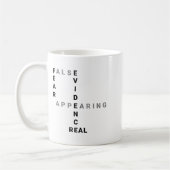 Fear False Evidence Appearing Real Motivational  Kaffeetasse (Links)