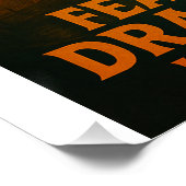 Fear Flies on Dragon Wings - Halloween 2025 Poster (Ecke)