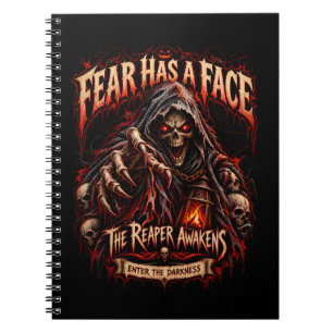 Fear Has A Face Sensenmann-Notizbuch Notizblock