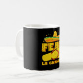 Fear La Chancla Funny Mexican Cinco De Mayo Kaffeetasse (Vorderseite Links)
