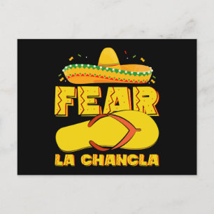 Fear La Chancla Funny Mexican Cinco De Mayo Postkarte
