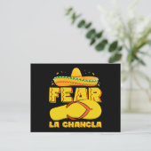 Fear La Chancla Funny Mexican Cinco De Mayo Postkarte (Stehend Vorderseite)