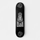 "FEAR MAKER – Horror Scream Skull Skateboard Deck" (Vorne)