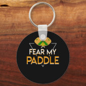 Fear My Paddle Pickleball Player Funny Schlüsselanhänger (Vorderseite)