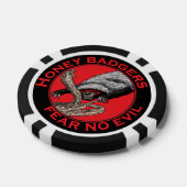 Fear no Evil Badass Honey Badger Red Animal Art Pokerchips (Einzeln)