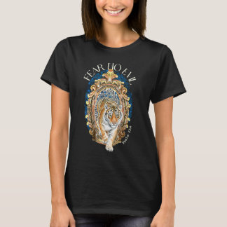 Fear No Evil Christian Tiger Bible Verses Psalm 23 T-Shirt
