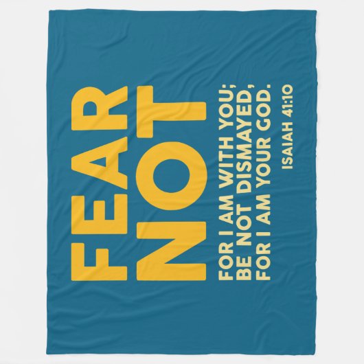 Fear not, for I am with you Fleecedecke (Vorderseite)