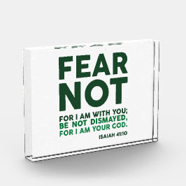 Fear not, for I am with you Fotoblock