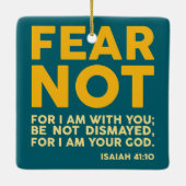 Fear not, for I am with you Keramikornament (Rückseite)