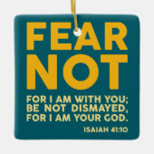 Fear not, for I am with you Keramikornament (Vorderseite)