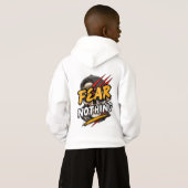 Fear Nothing Skull Kapuzenpullover Hoodie (Schwarz voll)