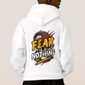 Fear Nothing Skull Kapuzenpullover Hoodie (Rückseite)
