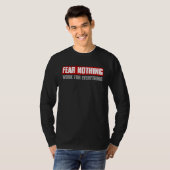 FEAR NOTHING WORK FOR EVERYTHING Motivating Bold T-Shirt (Vorne ganz)