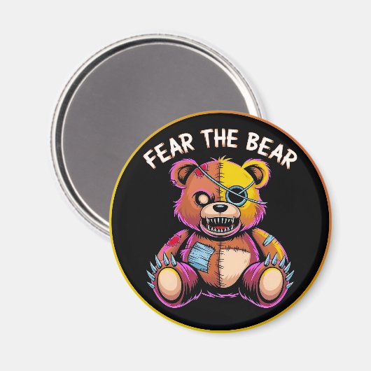 Fear the Bear Magnet (Vorderseite/Rückseite)