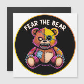 Fear the Bear Magnetkarte (Vorne/Hinten)