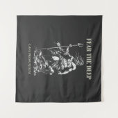 Fear the Deep – Poseidon Mythic Wandteppich (Vorderseite (Horizontal))