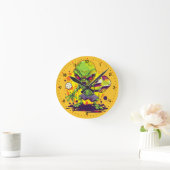  Fear the dink! Pickleball  Runde Wanduhr (Zuhause)